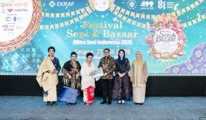 Buka FSB Mitra Seni Indonesia 2026, Menekraf Dorong Penguatan Ekosistem dan Komersialisasi Produk Kreatif