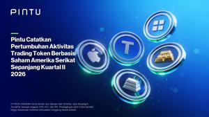 PINTU Catatkan Pertumbuhan Aktivitas Trading Token Berbasis Saham Amerika Serikat Sepanjang Kuartal II 2026