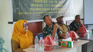 Kodim 1311/Morowali Apresiasi Peran Puskesmas kaleroang Berikan Penyuluhan Kesehatan dan Pencegahan Stunting