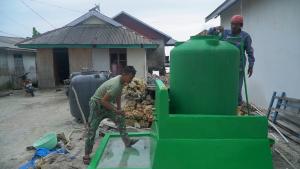 Pekerjaan Manunggal Air Bersih TMMD Ke-129 di Desa Umbele Lama Masuki Tahap Akhir