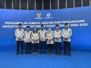 Pengukuhan Komisioner KI Pusat 2026-2030, Terus Hadir Membawa Perubahan Kualitas Informasi Publik
