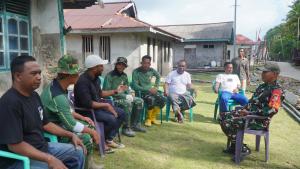 Komandan SSK TMMD Gelar Rapat Koordinasi dengan Perangkat Desa di Kepulauan Umbele
