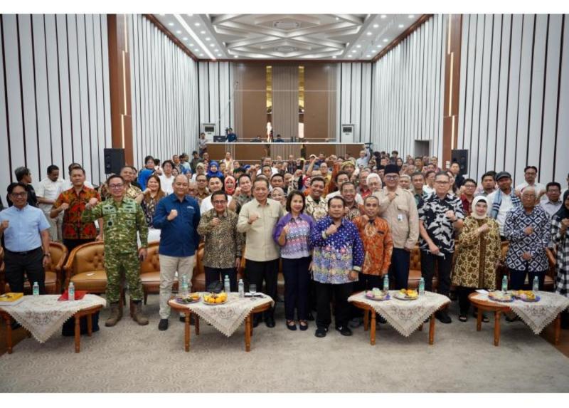 Acara Peluncuran Buku “Soemitro Djojohadikusumo Anti Penjajahan” dan Simposium Nasional yang diselenggarakan oleh Yayasan Membangun Nusantara Kita, di Gedung RRI, Jakarta, Selasa (4/8/2026). (Foto: ist)