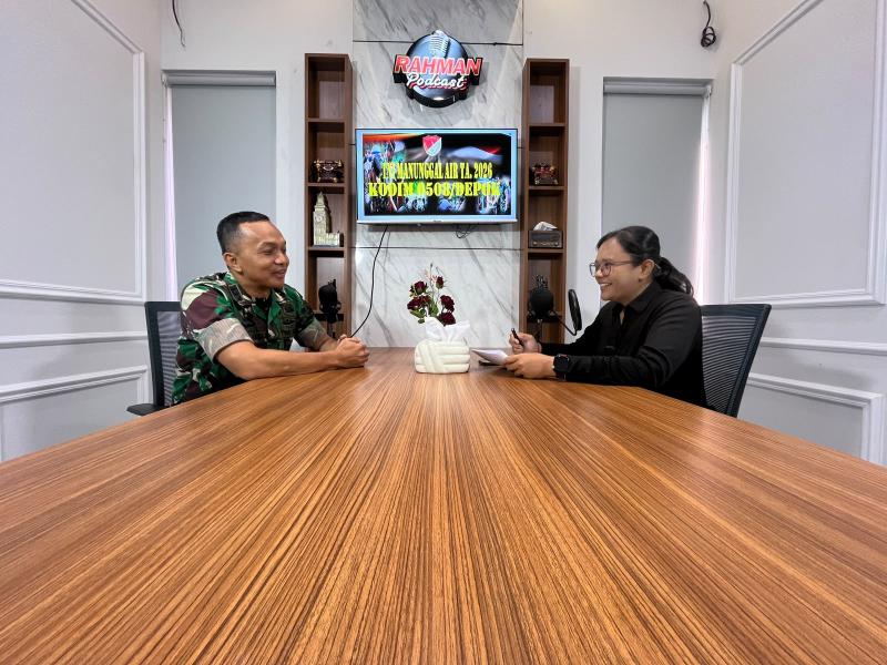 Lewat Podcast, Dandim Depok Ungkap Cerita di Balik Program TNI AD Manunggal Air