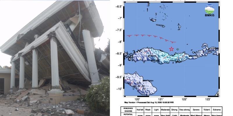 Gempa Bumi Flores, Delapan Warga Meninggal Dunia, Satu Korban Masih Tertimbun di Rumah Eks Menkominfo Jhony G. Plate