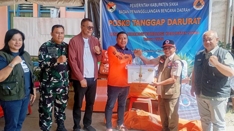 Posko Pengungsian gempa NTT di Kabupaten Sikka. (Foto: BNPB)