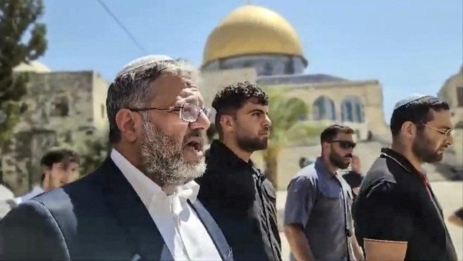Menteri Keamanan Israel Serukan Pembunuhan 30 hingga 40 Orang di Gaza Tiap Malam