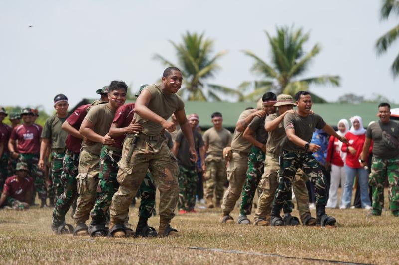 Rayakan HUT ke-81 RI, TNI AD dan US Army Adu Seru di Culture Day