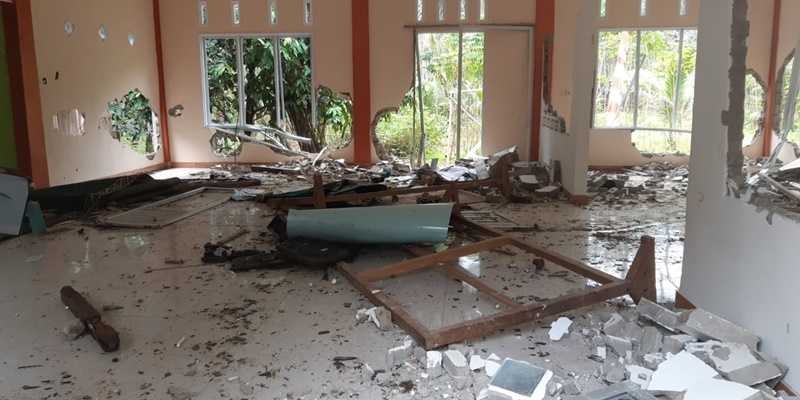 Perusakan tempat ibadah. (Foto: RMOL)