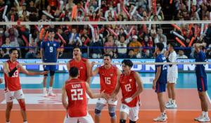 Tampil Gemilang, Timnas Voli Putra Indonesia Libas Kamboja 3-0    