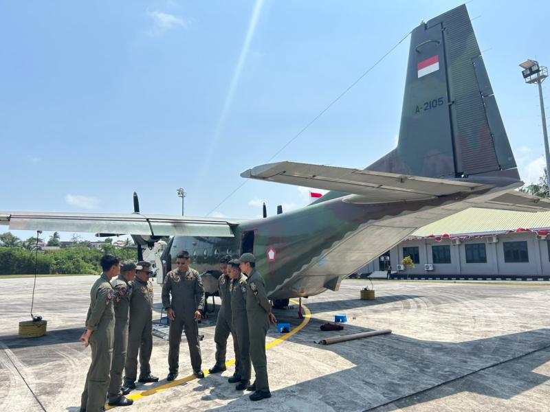 TNI AU Kerahkan Tiga Pesawat Casa NC-212 ke Kalimantan, Dukung OMC Atas Karhutla