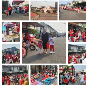 Semarak Kemeriahan Hari Kemerdekaan RI ke-81 Area Boulevard, Park serpong residence-Cluster cityzen park