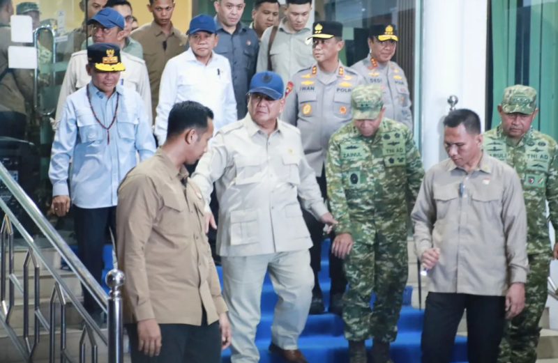 Prabowo Pantau Karhutla Kalimantan, Gubernur: Perkuat Dukungan Pusat Atasi Karhutla Kalteng
