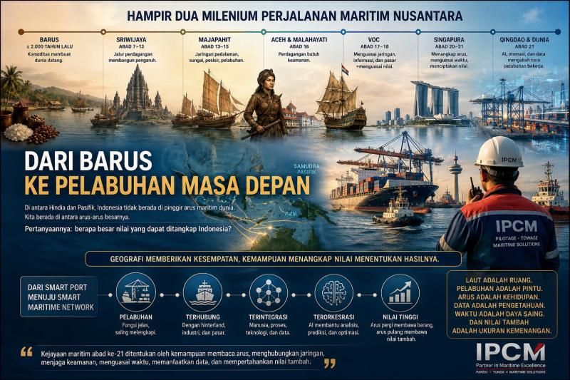 Dari Barus ke Pelabuhan Masa Depan: Perjalanan Maritim Nusantara di Tengah Revolusi Pelabuhan Dunia