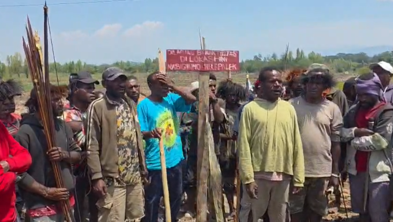 Pemilik Tanah Adat Suku Kosi Alua Papua Pengunungan Tolak Program Cetak Sawah di Jayawijaya: Larang Aktivitas Mulai 25 Agustus