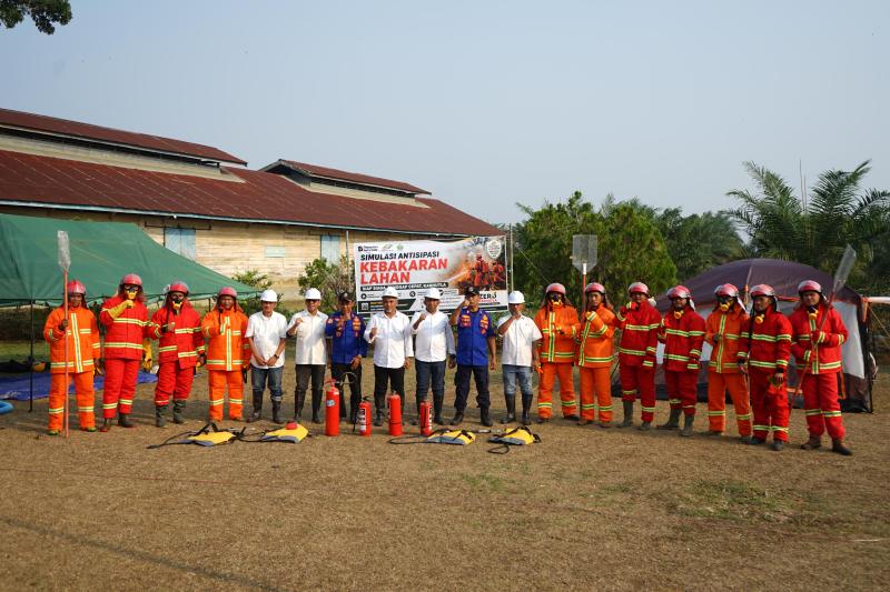 Siaga Hadapi Karhutla, PTPN IV Regional IV dan Damkar Tebo Gelar Simulasi Terpadu