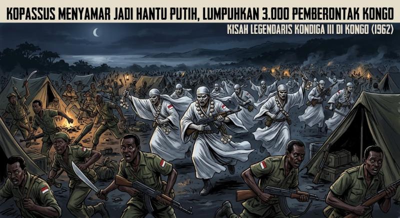 Hebat! Kisah Aksi Heroik Jenderal Kopassus Menyamar Jadi Hantu Putih, Lumpuhkan 3.000 Pemberontak Kongo