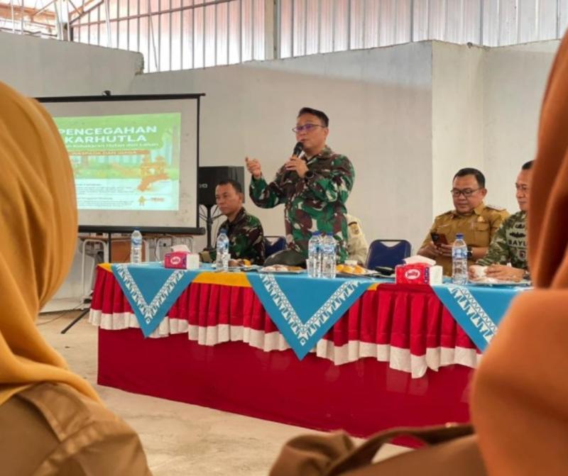 Satgas Karhutla Pushidrosal Edukasi Masyarakat, Perkuat Peran Aktif Cegah Kebakaran Hutan dan Lahan