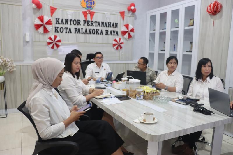 Kanwil BPN Kalteng Evaluasi Kinerja Pertanahan Palangka Raya, Dorong Pelayanan Makin Profesional