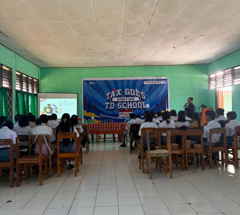 Target Generasi Pembayar Pajak Masa Depan, KP2KP Soe Gelar TGTS di SMAN 1 Mollo Selatan