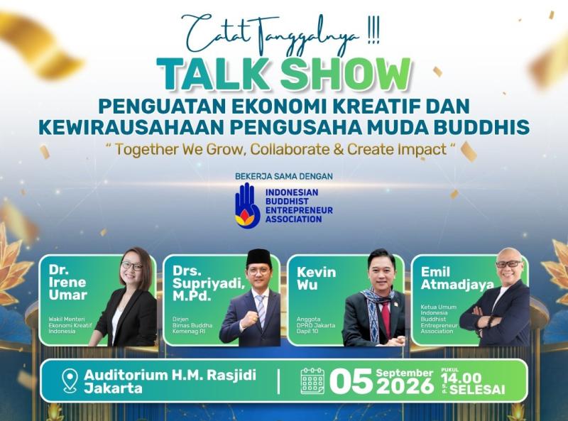 IBEA Jadi Rumah Bersama Pengusaha Buddhis, Dorong Generasi Muda Berani Berwirausaha
