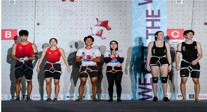 Pencapaian Tercepat 11,35 Detik,  Nursamsa/Sallsabilla Sabet Emas Speed Relay Campuran Seri Guiyang