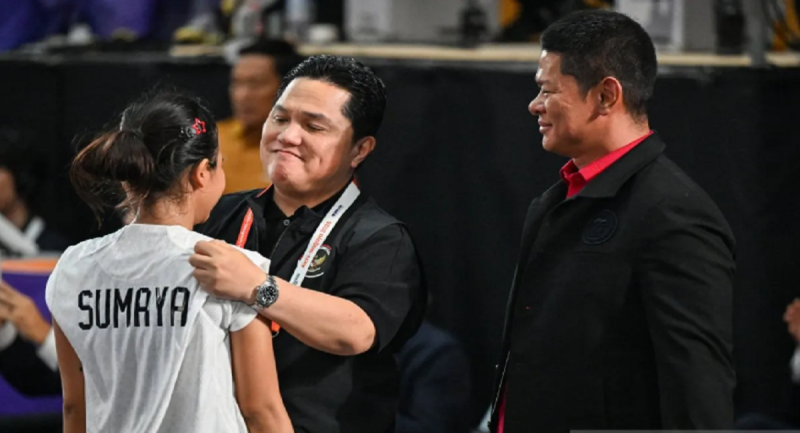 Persembahkan Perak Teqball di Asian Games 2026, Sumaya Diapresiasi Menpora Erick Thohir