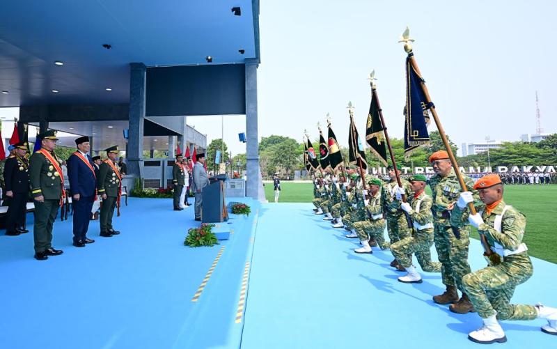 Presiden RI Prabowo Subianto Resmikan Pembentukan 204 Satuan Baru TNI