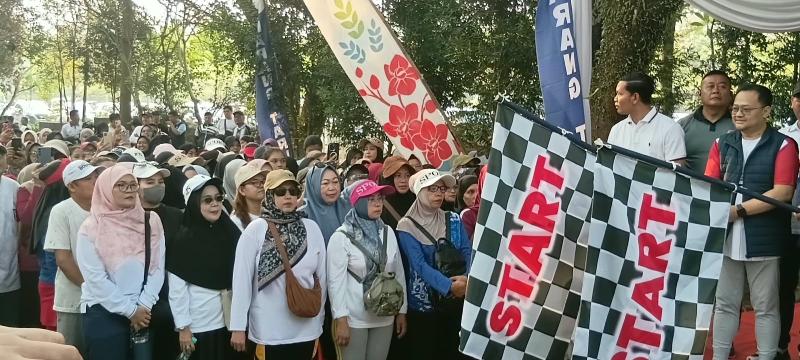 Danramil Serpong Hadiri Jalan Sehat Karang Taruna Banten, 500 Peserta Antusias