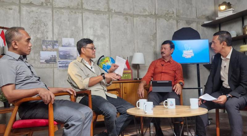 Marapi Consulting & Advisory menggelar diskusi dengan tagline “Ngobrolin Pertahanan Indonesia (Ngopi) de’Talkshow Episode ke-4”. (Foto: Ist)