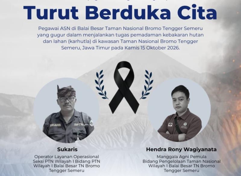 BKN Berikan Penghargaan Setinggi-tingginya bagi Dua ASN yang Gugur dalam Pemadaman Karhutla Bromo
