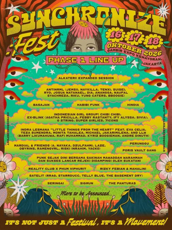 Komisi untuk Orang Hilang dan Korban Tindak Kekerasan (KontraS) membuka booth di Synchronize Fest 2026 pada 16–18 Oktober 2026 di Gambir Expo Kemayoran, Jakarta. (Foto: Ist)