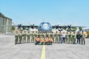 Wakasau Tinjau Kesiapan Sistem OMC C-130 Hercules dan CN-295, Perkuat Dukungan TNI AU Hadapi Karhutla