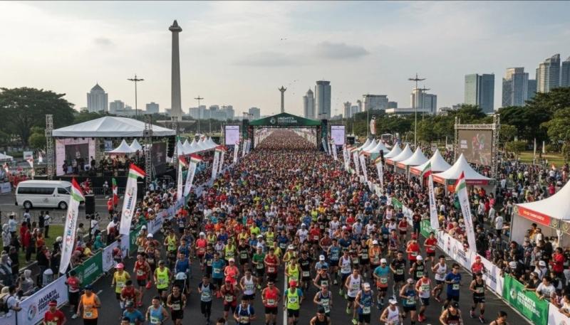 Jakarta Running Festival 2026, Ini Jadwal Penutupan Jalan Sudirman hingga Gatot Subroto pada 24–25 Oktober